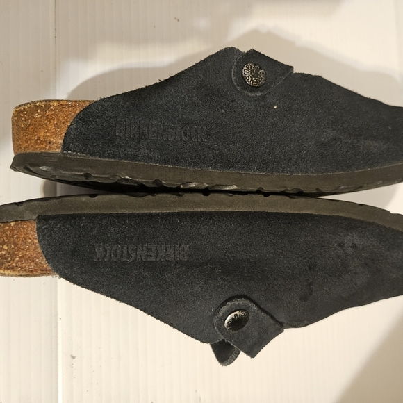 Birkenstock Boston Soft Footbed Clog - Navy Blue Suede - Size 37 (US 6) - Narrow - Picture 5 of 11